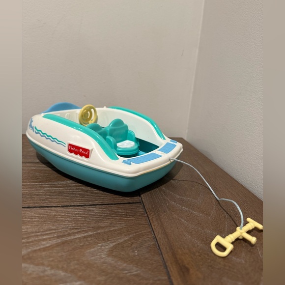 Fisher Price Loving Family Dollhouse Speed Boat From Fun At Lake 1997 vintage - Picture 2 of 9